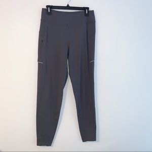 Lululemon grey joggers with zipper pocket